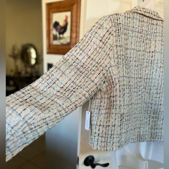 Women’s Six/Fifty - Katy Tweed Textured Blazer - Picture 7 of 15